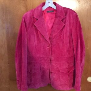 Liz Claiborne pink suede jacket